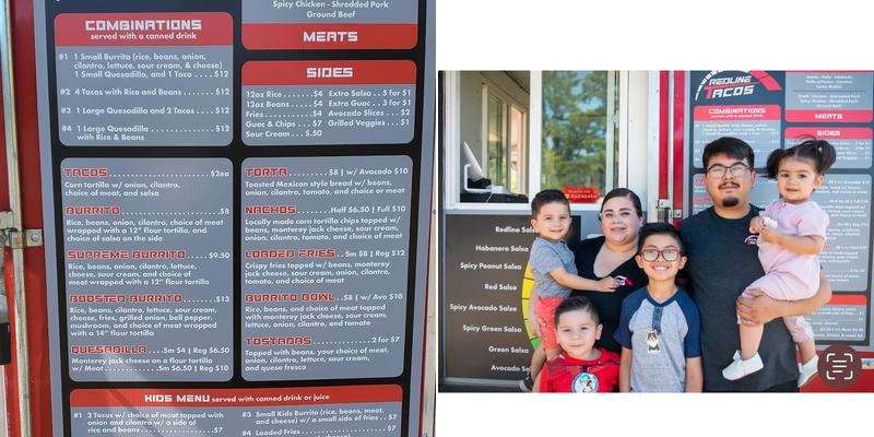 Redline Tacos Menu