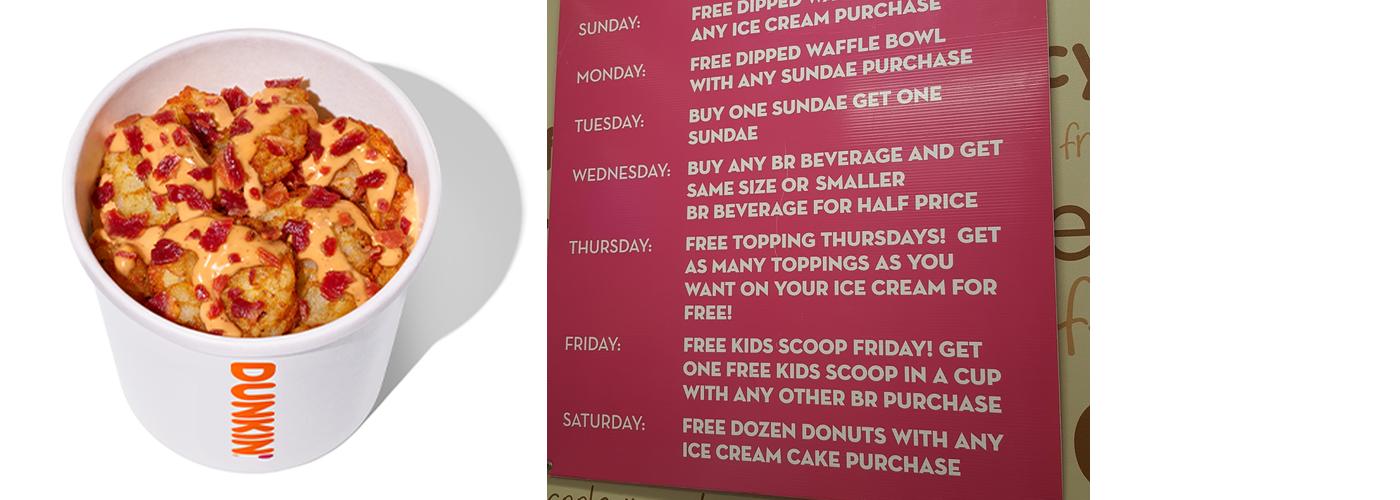Dunkin' Menu
