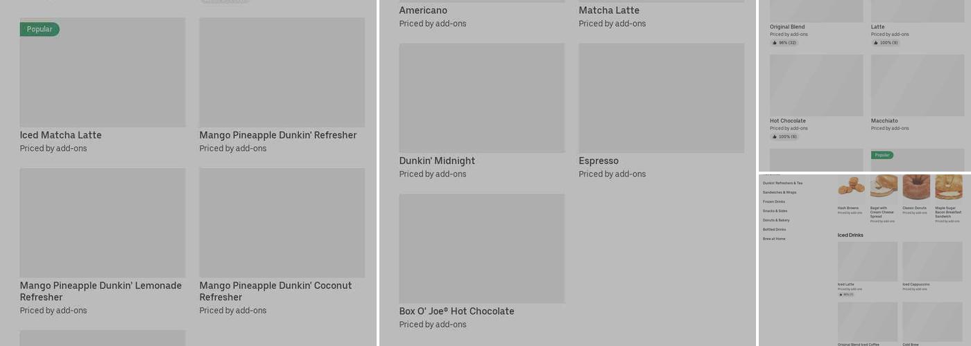 Dunkin' Menu
