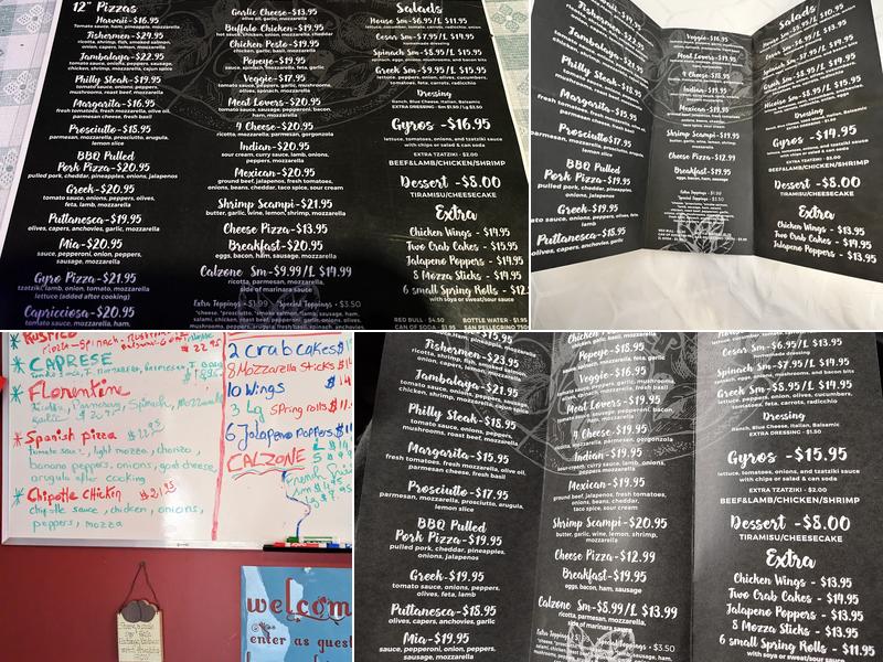 Mia Pizza Menu