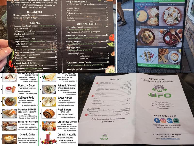 UFO - Ukrainian Food Owesome =P (UFO on Main) Menu