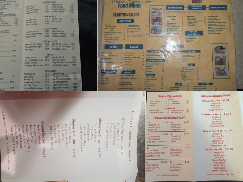 Pelican Restaurant Menu