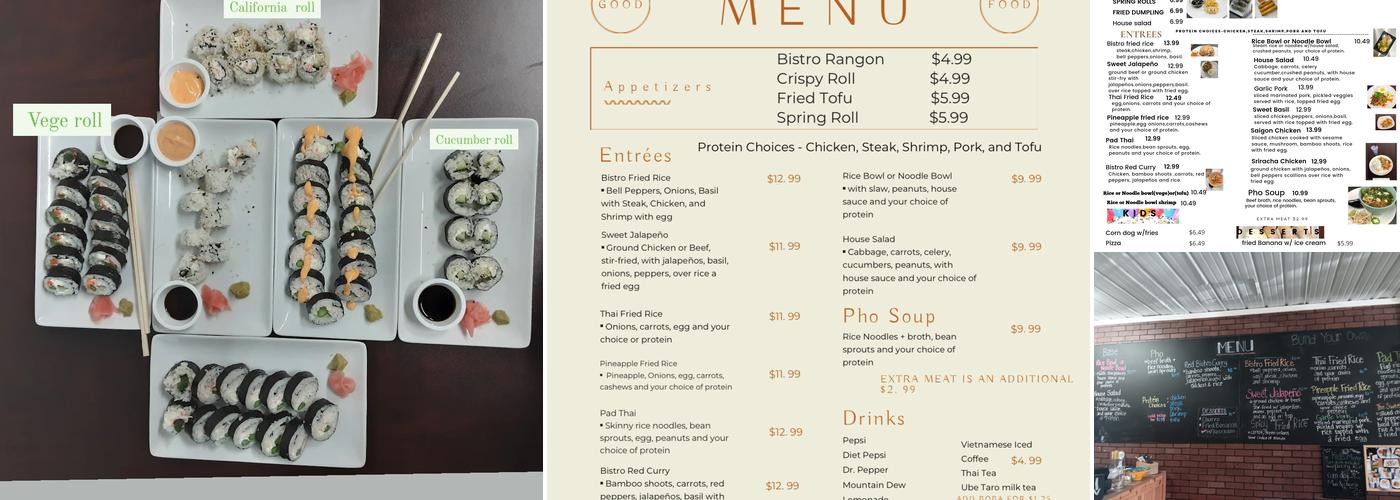 Bistro fried rice Menu