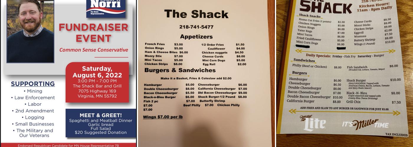 Shack Menu
