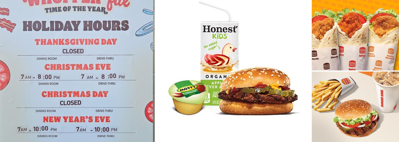 Burger King Menu
