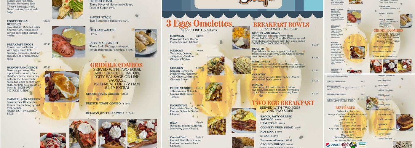 Eggceptional Cafe Menu