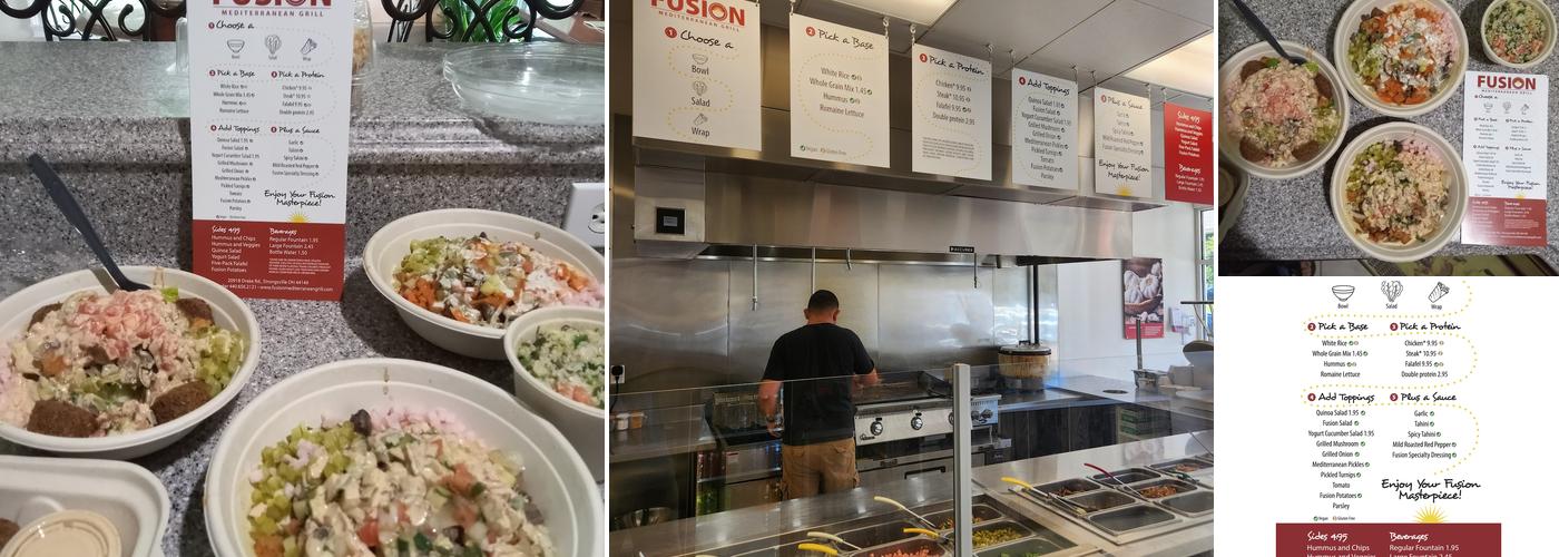 Fusion Mediterranean Grill Menu