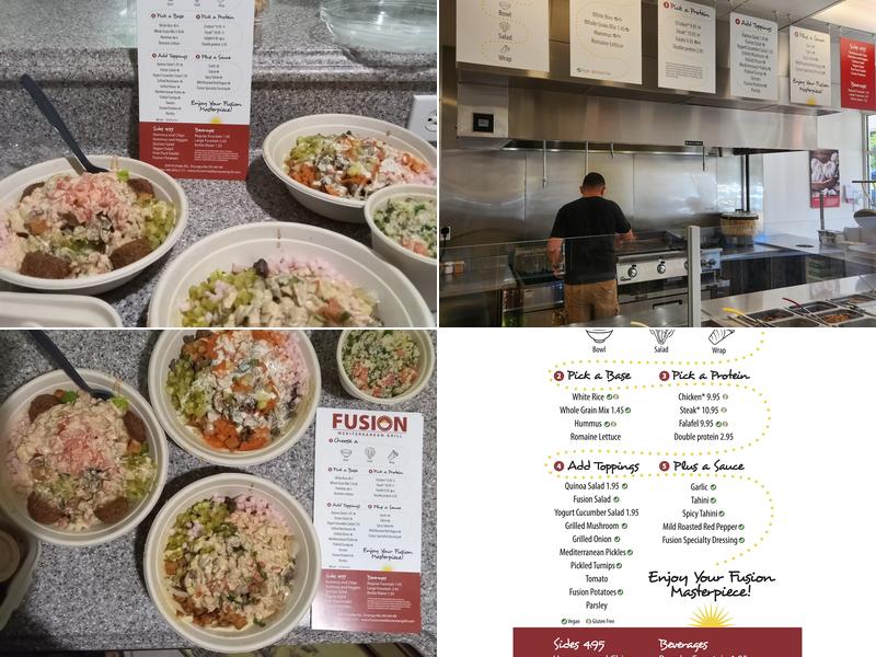 Fusion Mediterranean Grill Menu