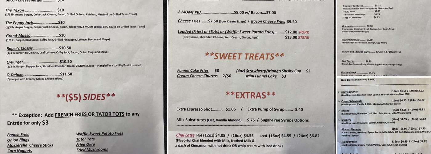 2MOMs etc Menu