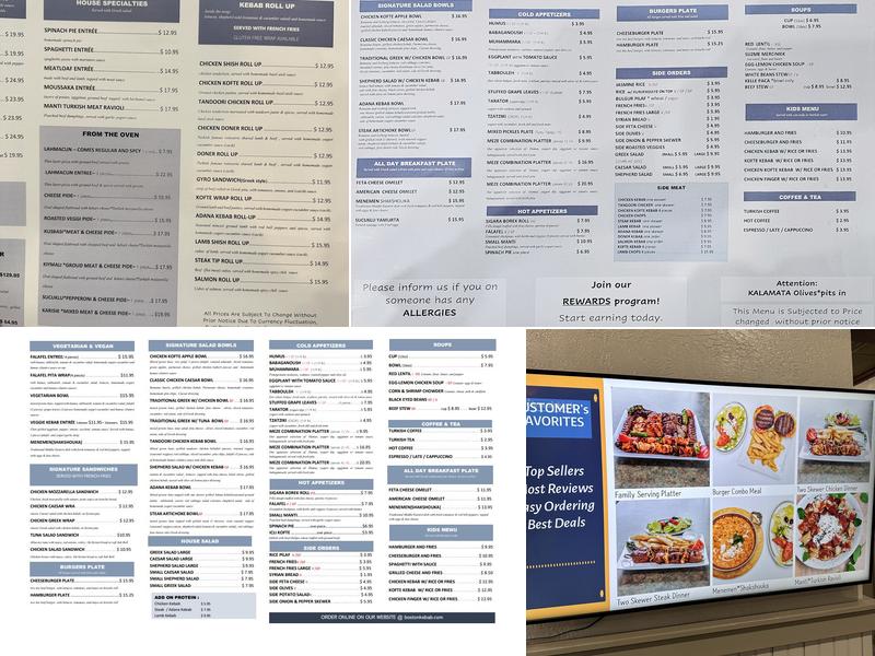 Boston Kebab - Waltham Menu