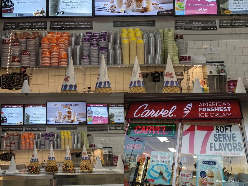Carvel Menu