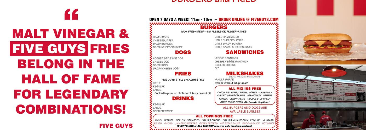 Five Guys Menu
