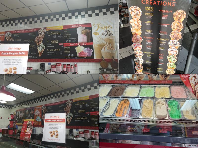 Cold Stone Creamery Menu