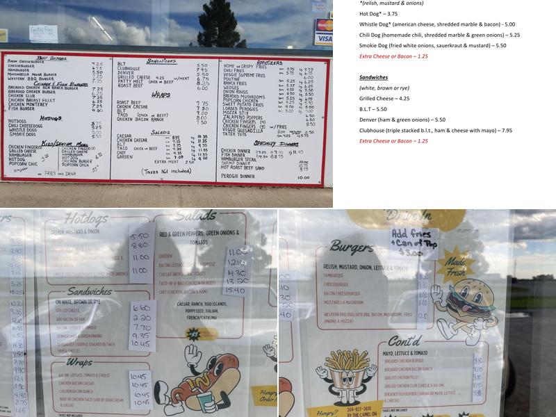 Glenboro Drive In Menu