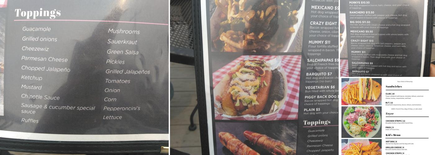 Porky's Clubhouse Grill Menu