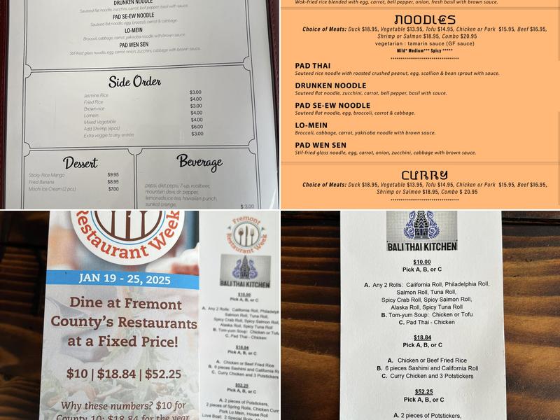 68 Thai Kitchen Menu