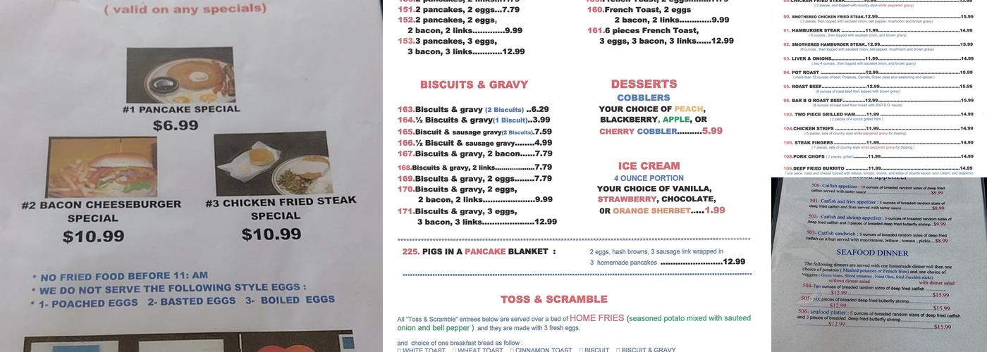 Stack Restaurant Menu