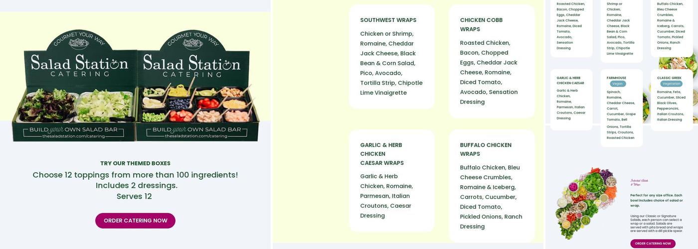 The Salad Station Menu