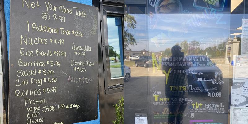 Taco’s N Thangz Menu