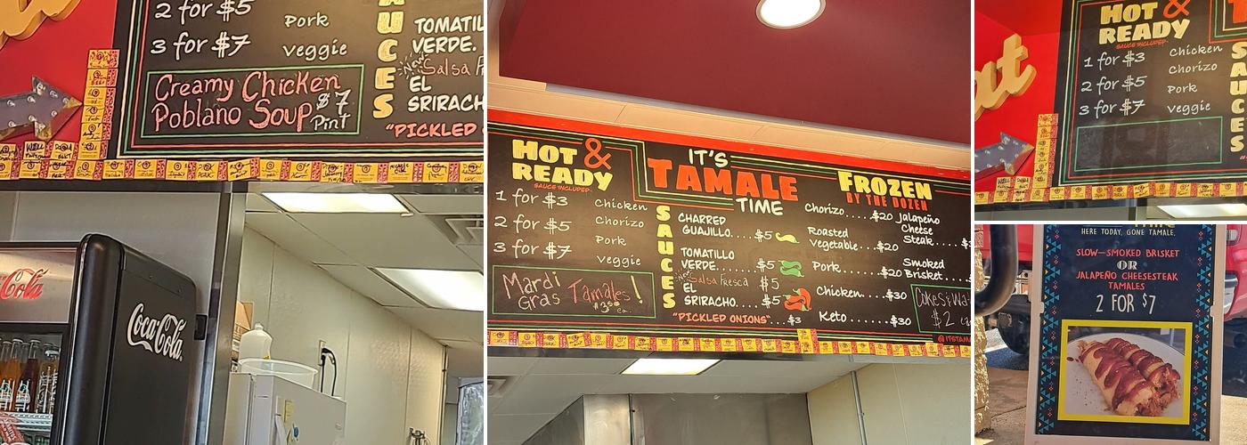 It’s Tamale Time Menu