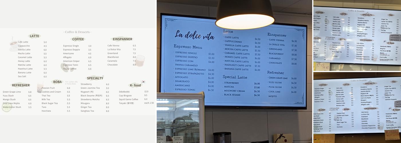 Coffee & Desserts Menu