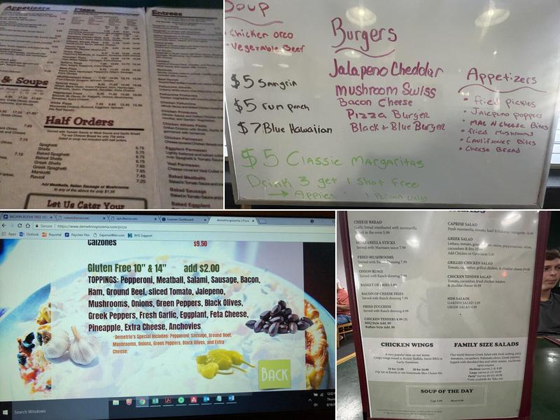 Godson's Pizzeria Menu