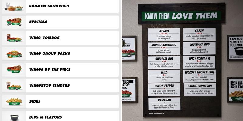 Wingstop Menu