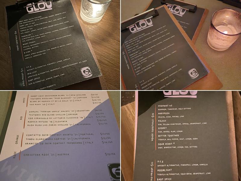 Glou Menu
