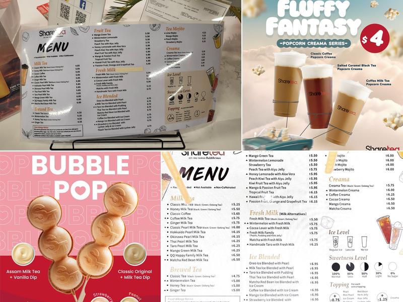 Sharetea Menu