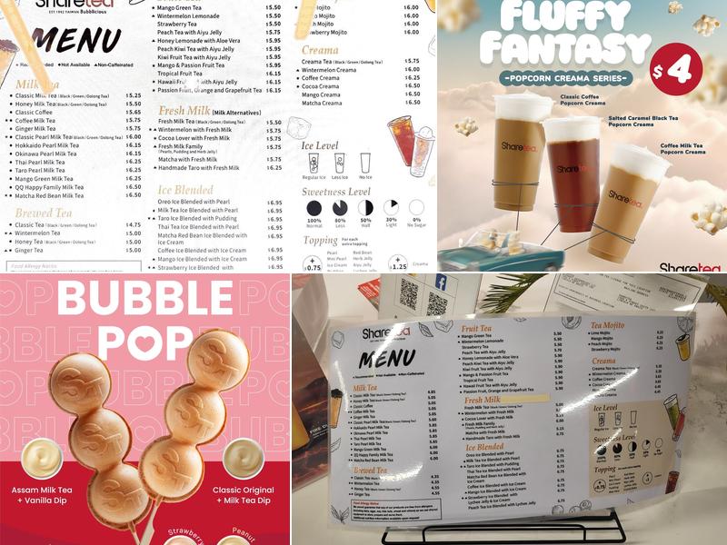 Sharetea Menu