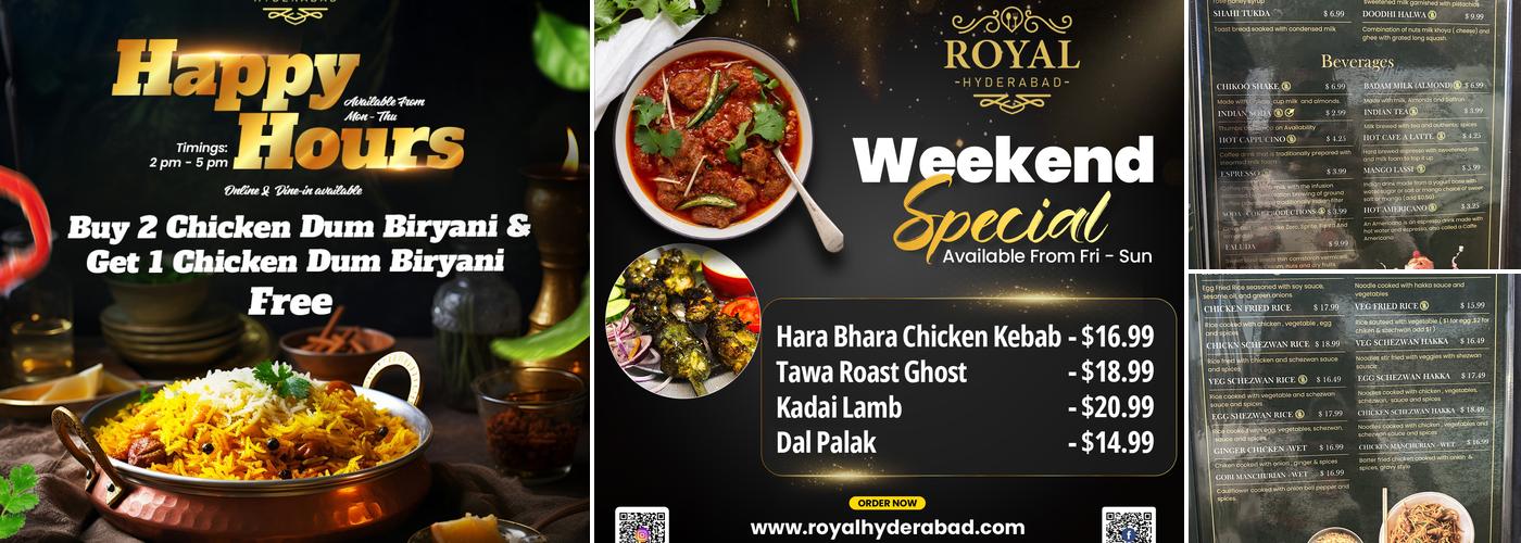 Royal Hyderabad Menu