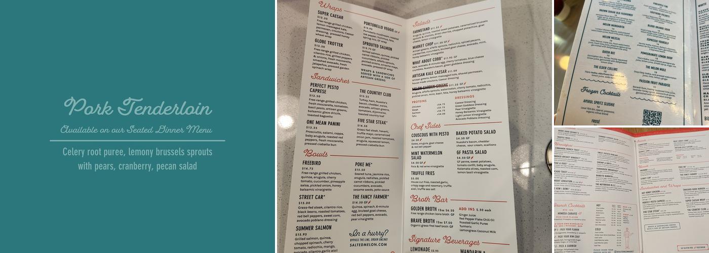 Salted Melon Market & Eatery Menu