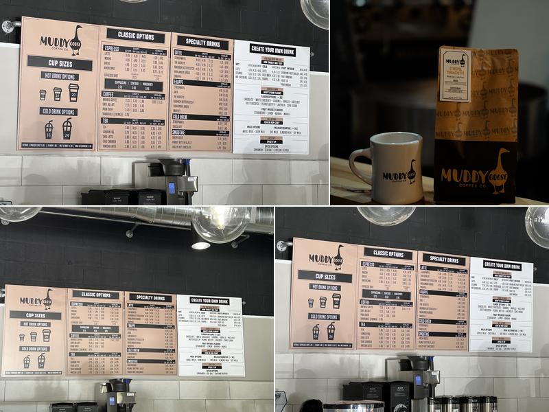MUDDY GOOSE COFFEE CO. Menu