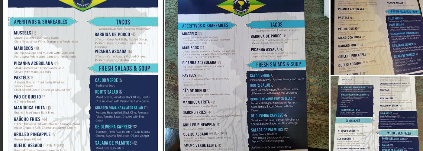 Roots of Brasil Menu