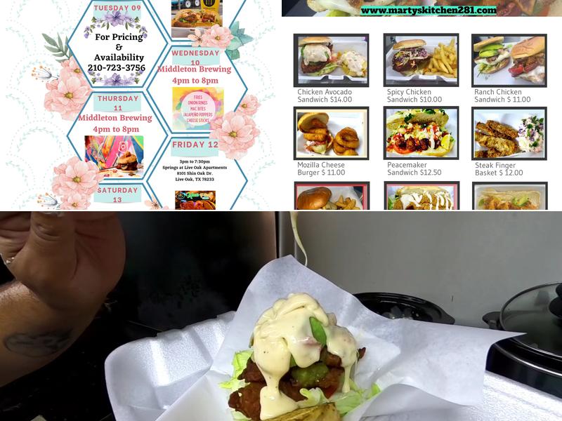 Marty's kitchen 281 Menu