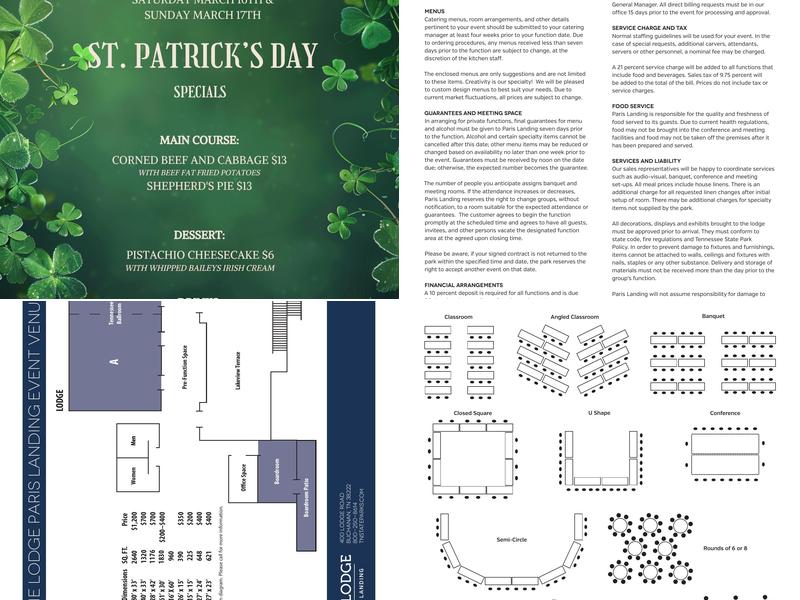 The Restaurant at Paris Landing Menu