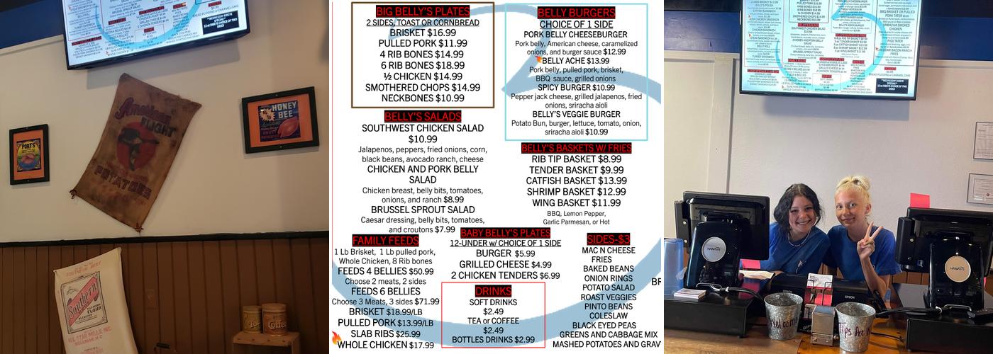 Belly's Southern Kitchen Menu
