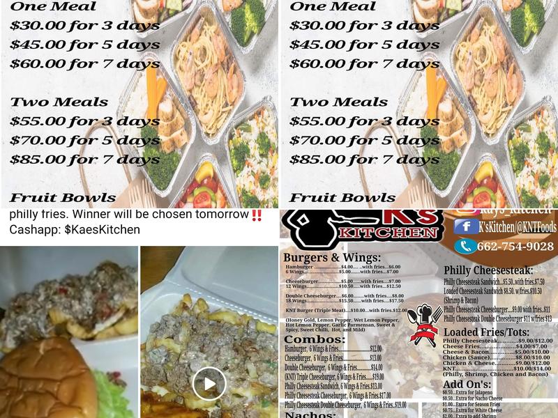 K'S KITCHEN Menu