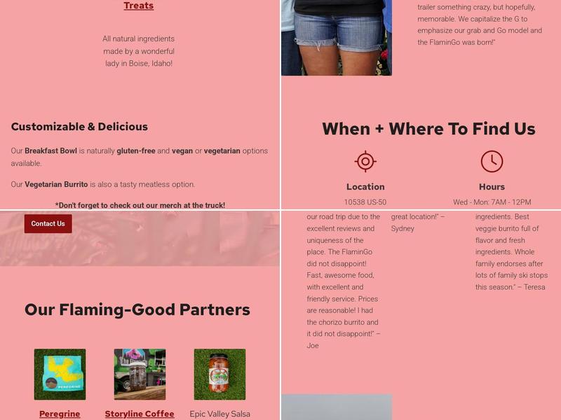 The FlaminGo Menu
