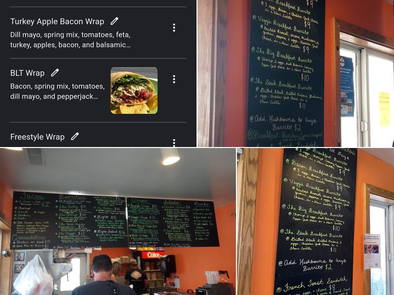 The Uphill Grill Menu