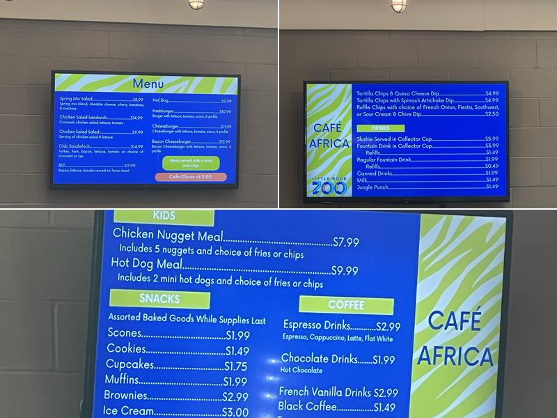 Cafe Africa Menu