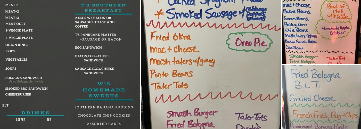 TW's Kitchen Menu