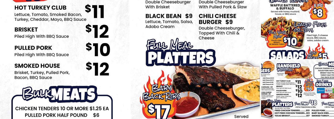 Smoked N Smashed Menu