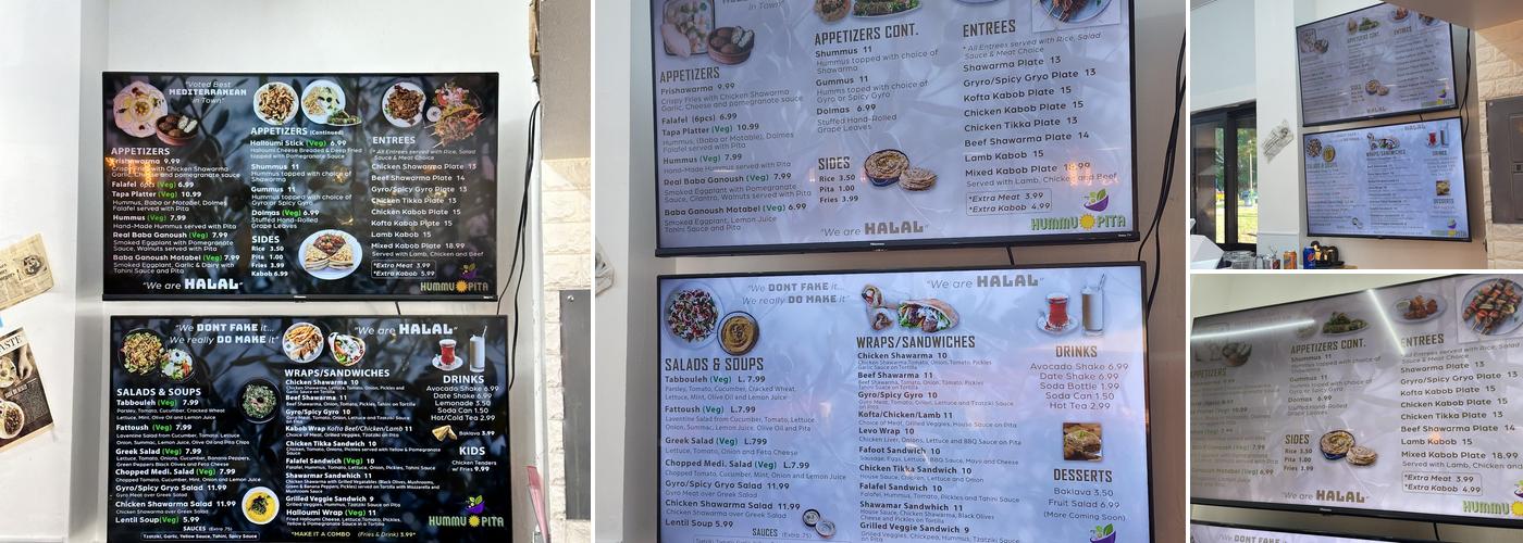 Hummus and Pita Menu