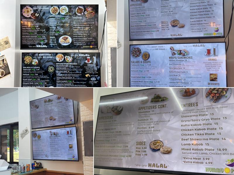 Hummus and Pita Menu