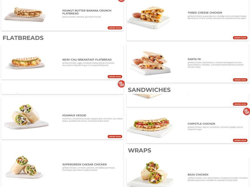 Tropical Smoothie Cafe Menu