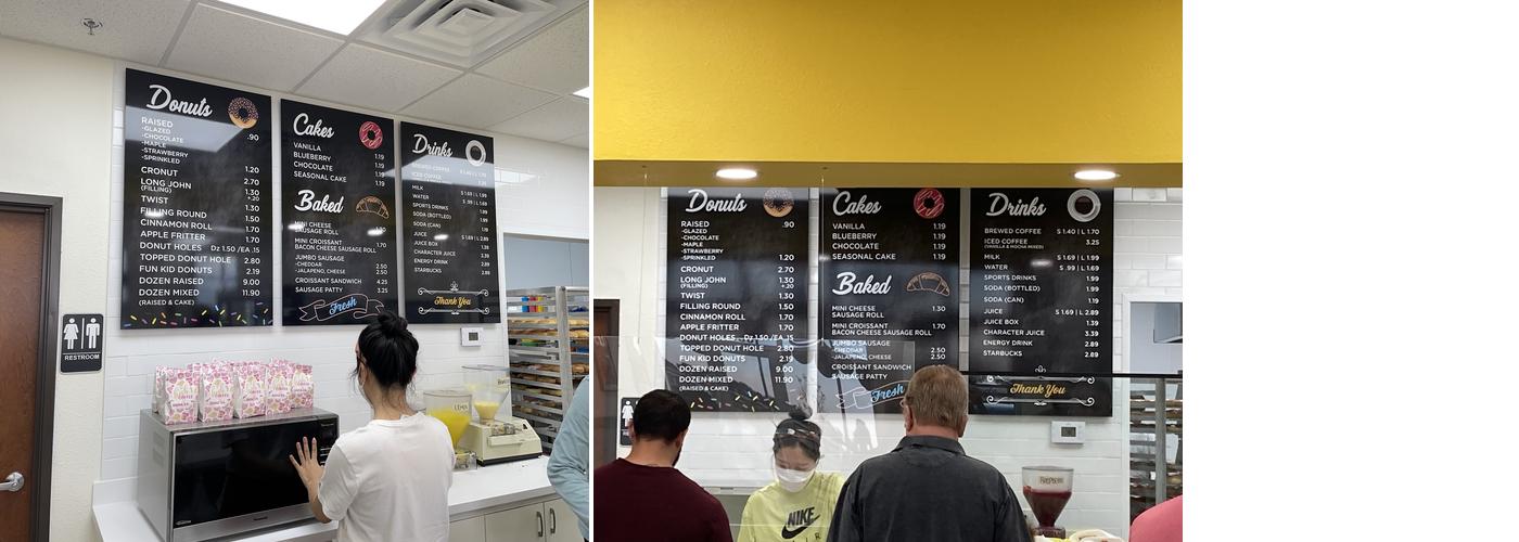 Donuts Menu