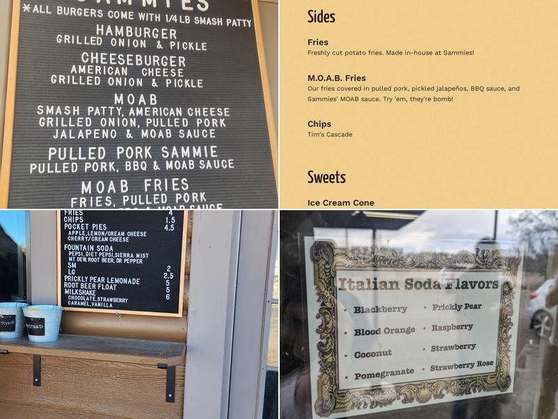 Sammies Burger Joint Menu