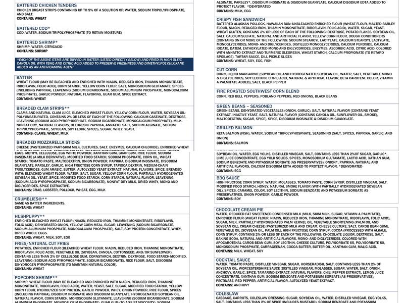 Long John Silver's | A&W (70088) Menu