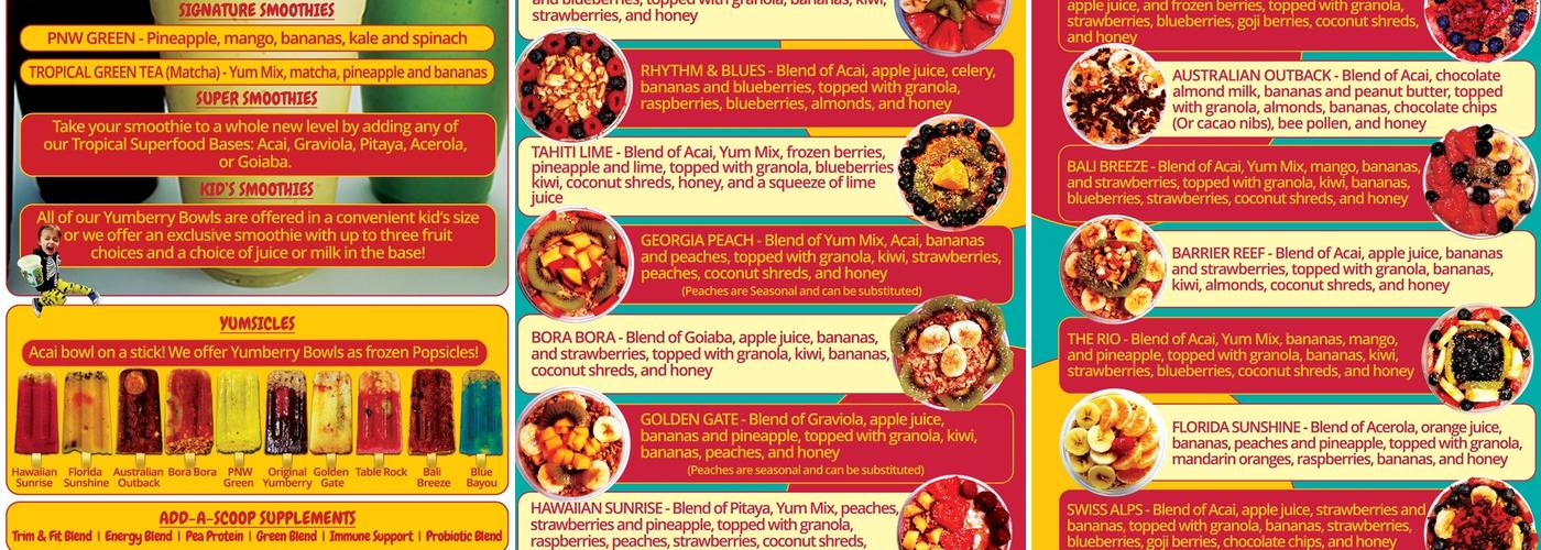 Yumberry Bowl - Cave Junction Menu